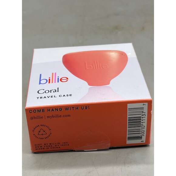 Billie travel case coral built in magnet snaps razor plastic READ - Picture 2 of 4